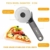 Luxear Pizzaschneider Profi Pizzaroller Pizzarad - Pizza Cutter aus Hochwertiger 304 Edelstahl Räder und Silikon Griff inklusive Klingenschutz - 4